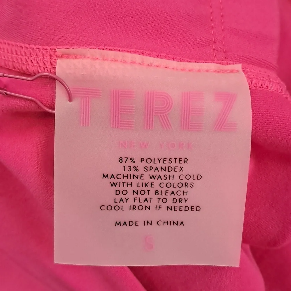 🚨NWT Terez TLC Crop Top & TLC Leggings Workout Yoga Pilates Gym Set Pink XS/S